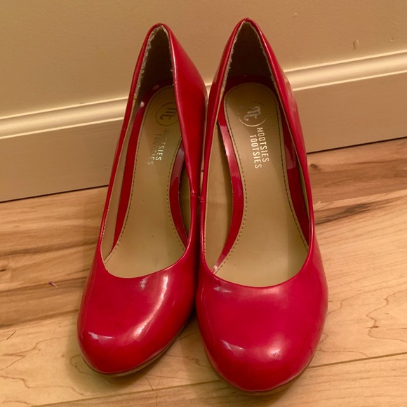 ruby red pumps